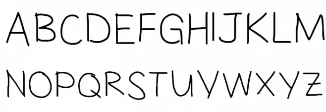Jacquelyn's Messy Hand Schriftart Groß