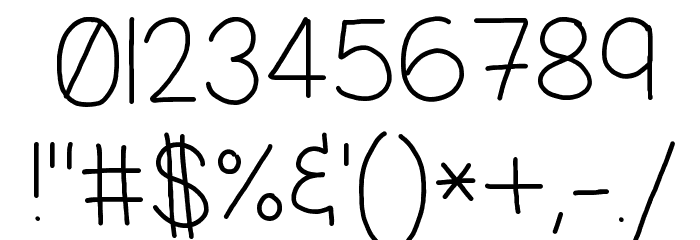 Jacquelyn'sHand-Medium Font OTHER CHARS