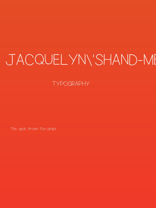 Jacquelyn'sHand-Medium Poster