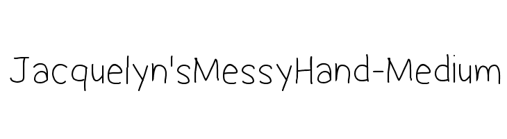 Jacquelyn'sMessyHand-Medium  Скачать бесплатные шрифты