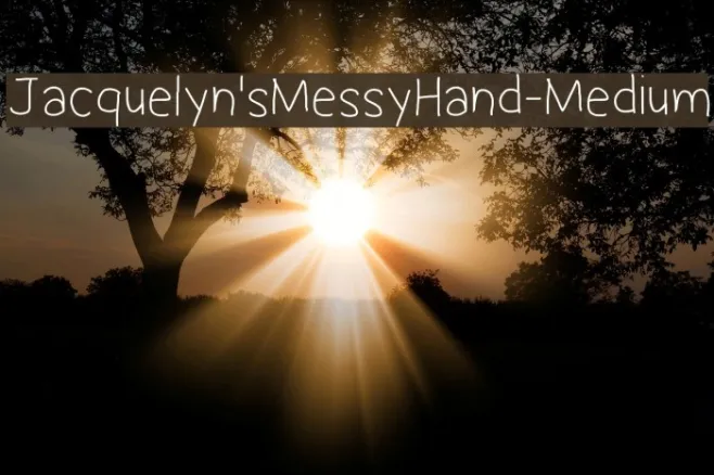 Jacquelyn'sMessyHand-Medium Example 2