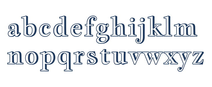 Jacques Francois Shadow Lowercase