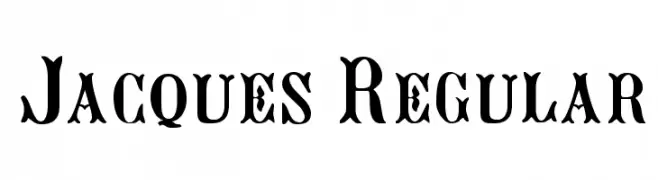 Jacques Regular  Frei Schriftart Herunterladen