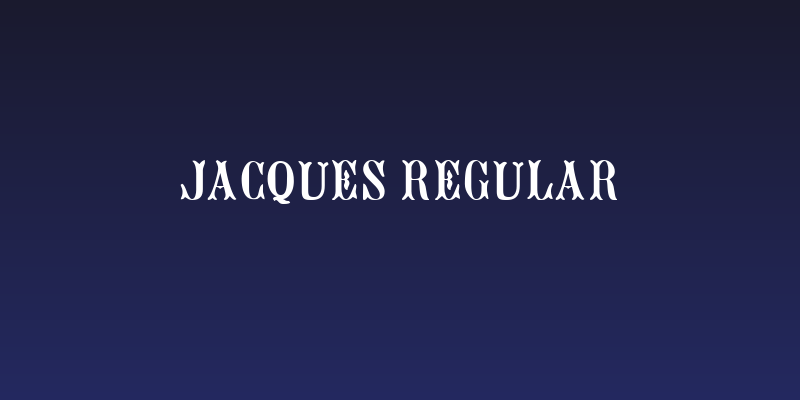 Jacques Regular Social Header