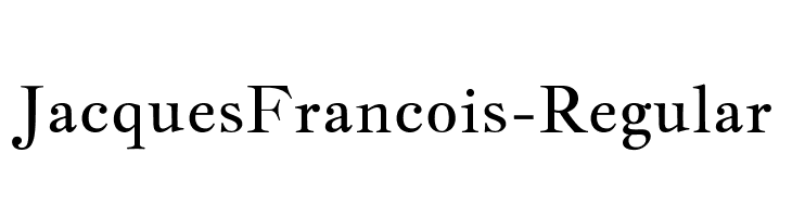 JacquesFrancois-Regular Font