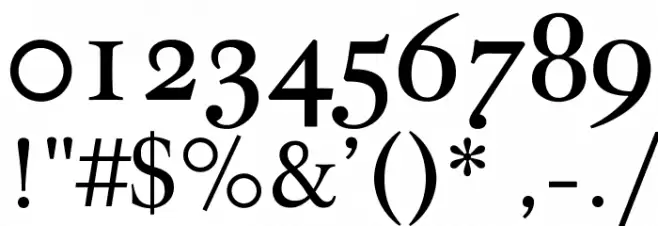 JacquesFrancois-Regular Font OTHER CHARS