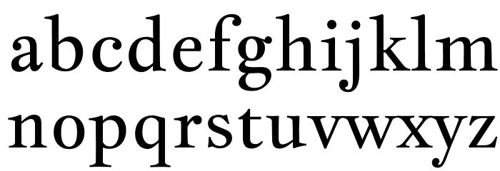 JacquesFrancois-Regular Font LOWERCASE