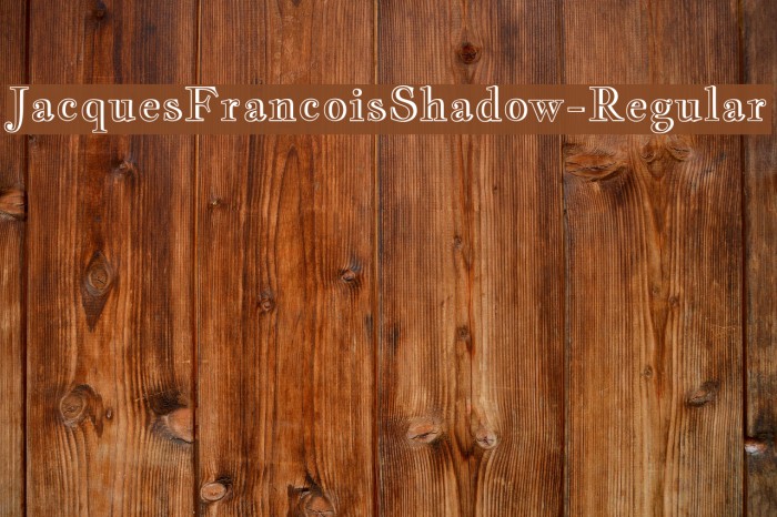 JacquesFrancoisShadow-Regular Font examples