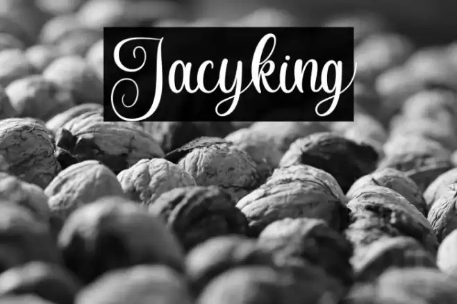 Jacyking Font examples