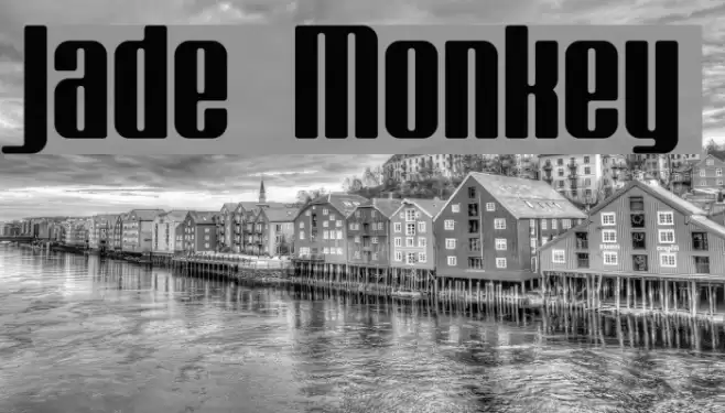 Jade Monkey Schriftart examples
