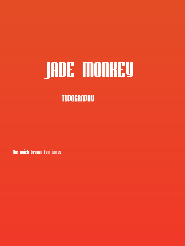 Jade Monkey Poster