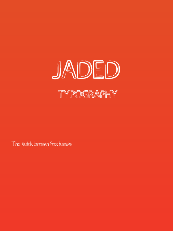 Jaded Poster