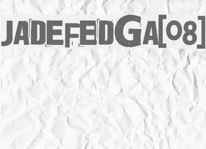 Jadefedga[08] Font examples