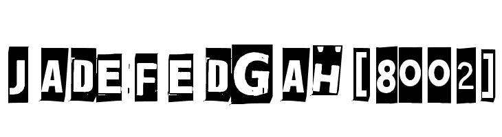 Jadefedgah[8002]  Frei Schriftart Herunterladen