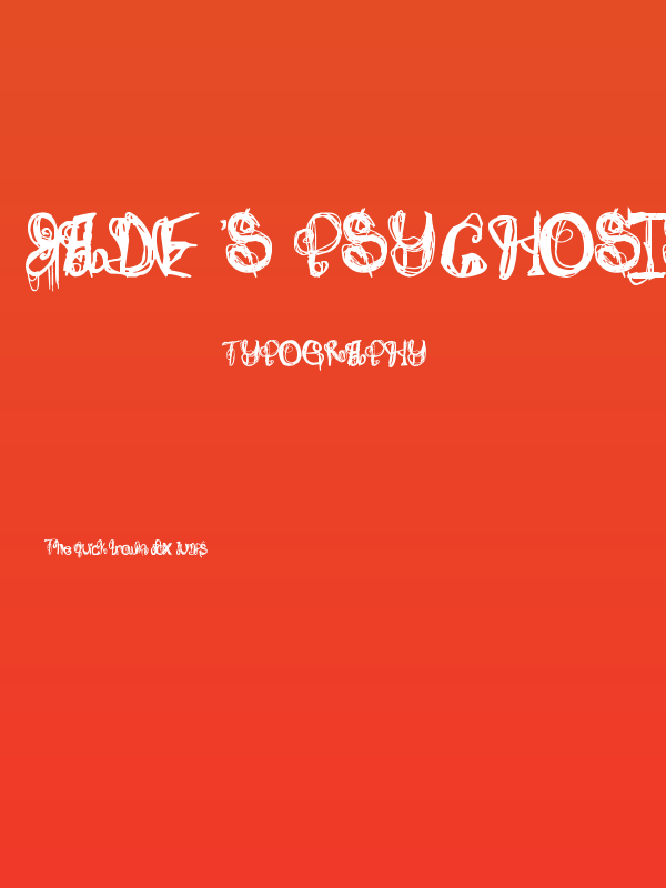 Jade's Psychosis Poster