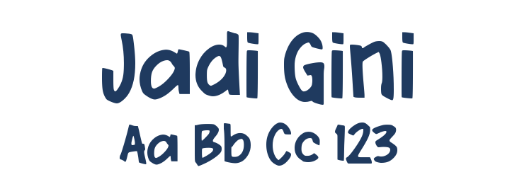 Jadi Gini Font Preview