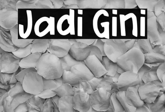 Jadi Gini Font examples