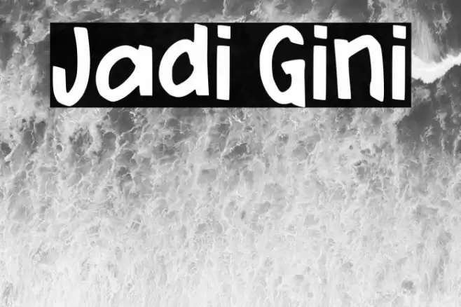 Jadi Gini Font examples