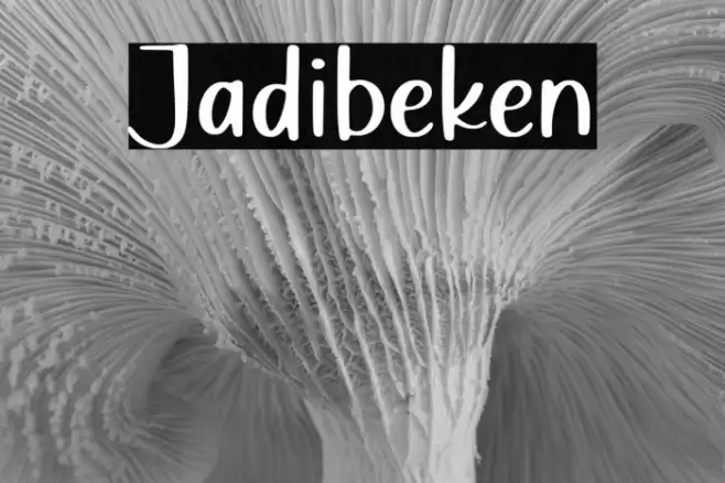 Jadibeken Font examples