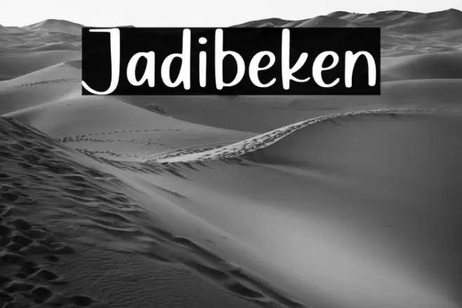 Jadibeken Font examples