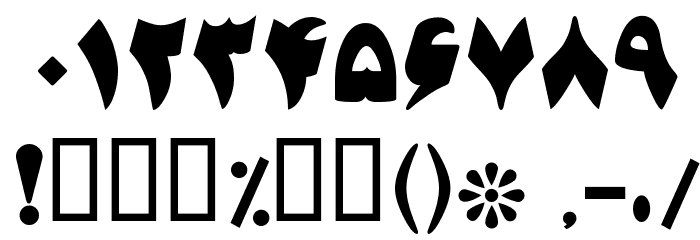 Jadid Font OTHER CHARS