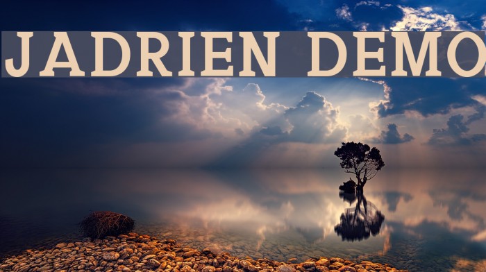 Jadrien Demo Font examples