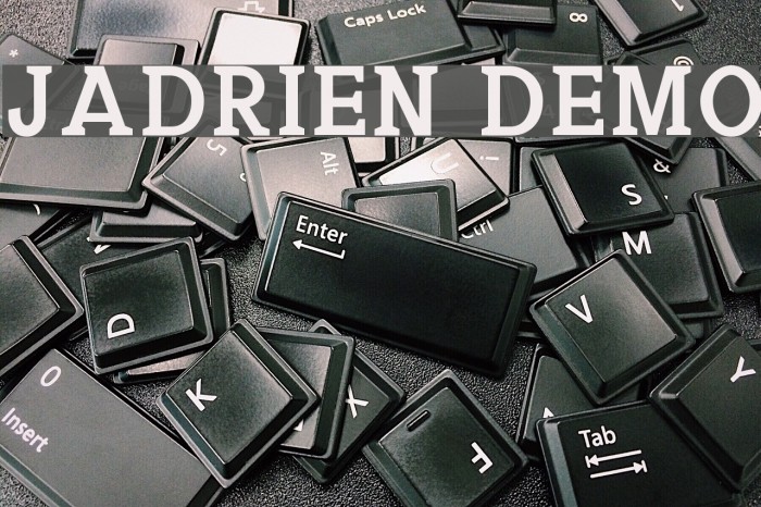 Jadrien Demo Font examples