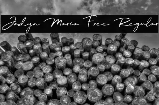 Jadyn Maria Free Regular Font examples