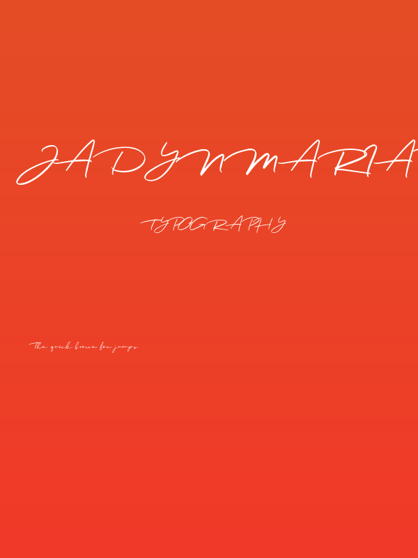 JadynMariaFree-Regular Poster