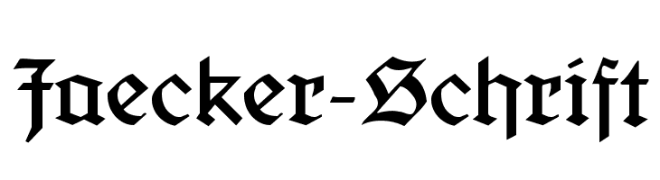 Jaecker-Schrift Font