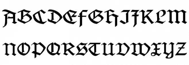 Jaecker-Schrift Font UPPERCASE