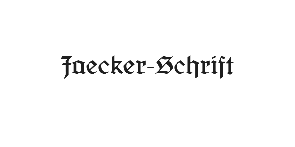 Jaecker-Schrift Logo