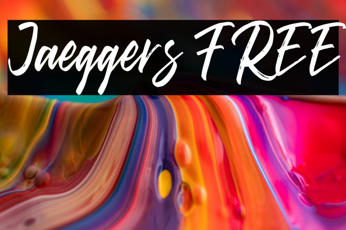 Jaeggers FREE Example 3