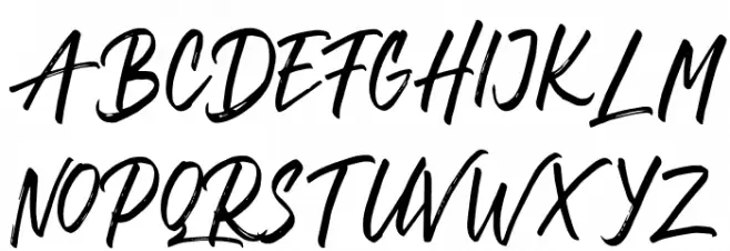 JaeggersFREE फ़ॉन्ट अपरकेस