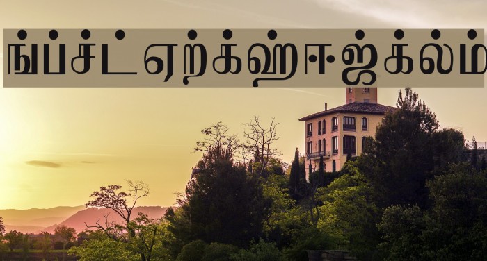 Jaffna Normal Font examples