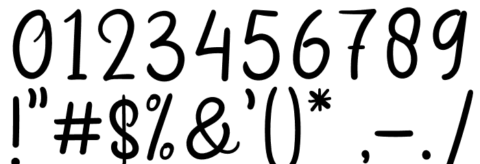 Jafiera Signature Font OTHER CHARS