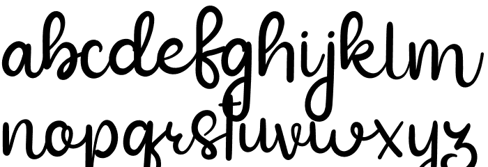Jafiera Signature Font LOWERCASE