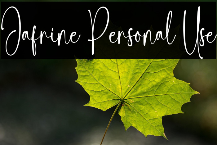 Jafrine Personal Use Example 2