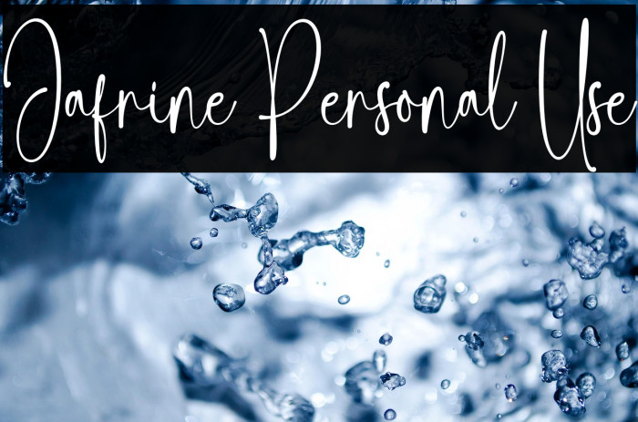 Jafrine Personal Use Example 3