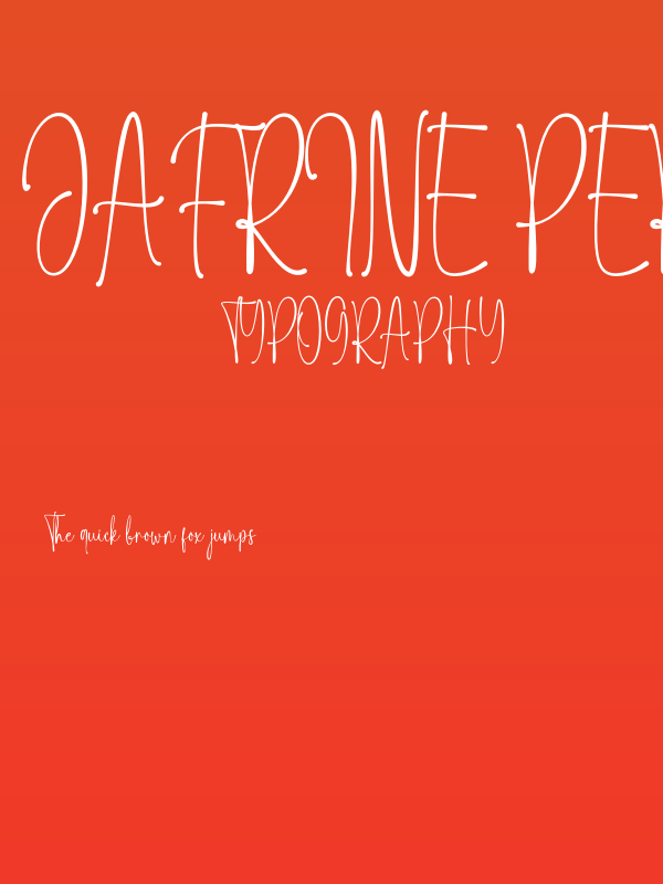 Jafrine Personal Use Poster