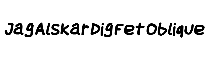 Jag Alskar Dig Fet Oblique Font