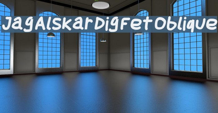 Jag Alskar Dig Fet Oblique Font examples