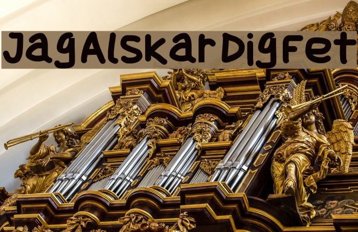 Jag Alskar Dig Fet Font examples