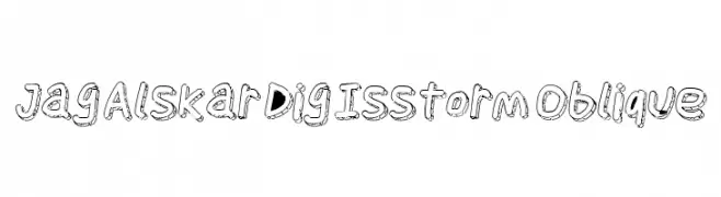 Jag Alskar Dig Isstorm Oblique  Frei Schriftart Herunterladen