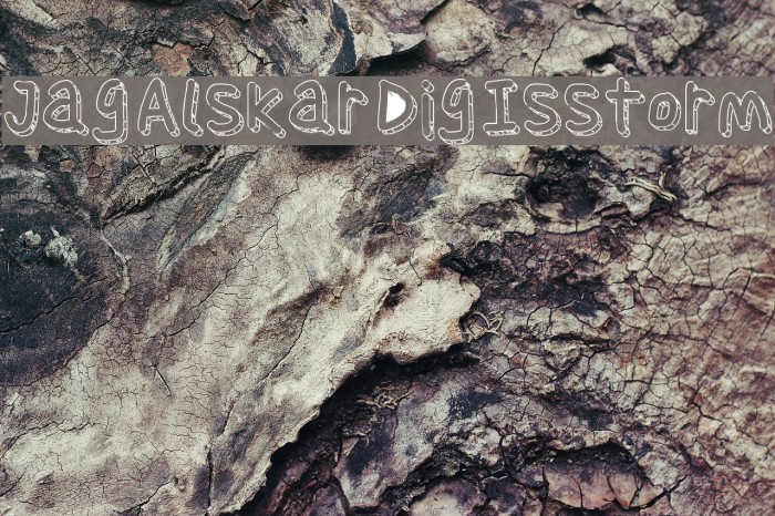 Jag Alskar Dig Isstorm Font examples