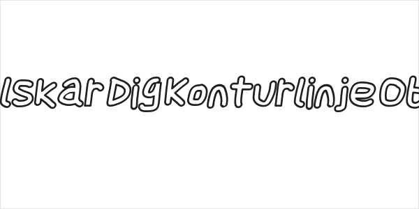 Jag Alskar Dig Konturlinje Oblique Logo