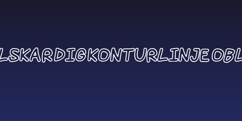 Jag Alskar Dig Konturlinje Oblique Social Header