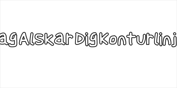Jag Alskar Dig Konturlinje Logo