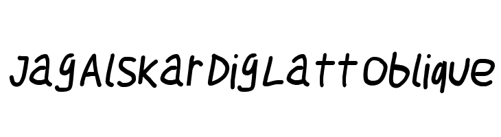 Jag Alskar Dig Latt Oblique Font