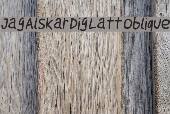 Jag Alskar Dig Latt Oblique Font examples